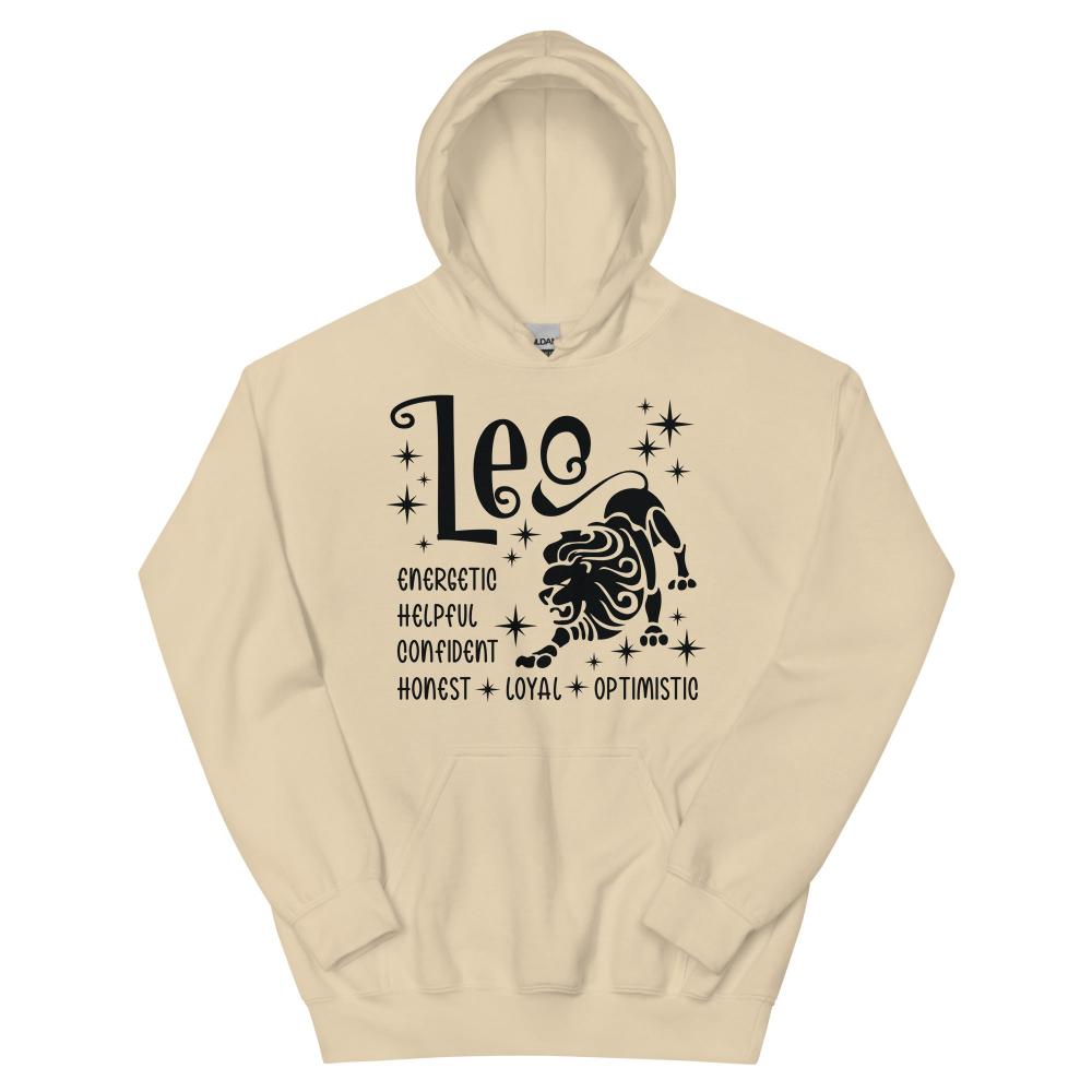 Leo Zodiac Positive Traits Hoodie - Sand Color - https://ascensionemporium.net
